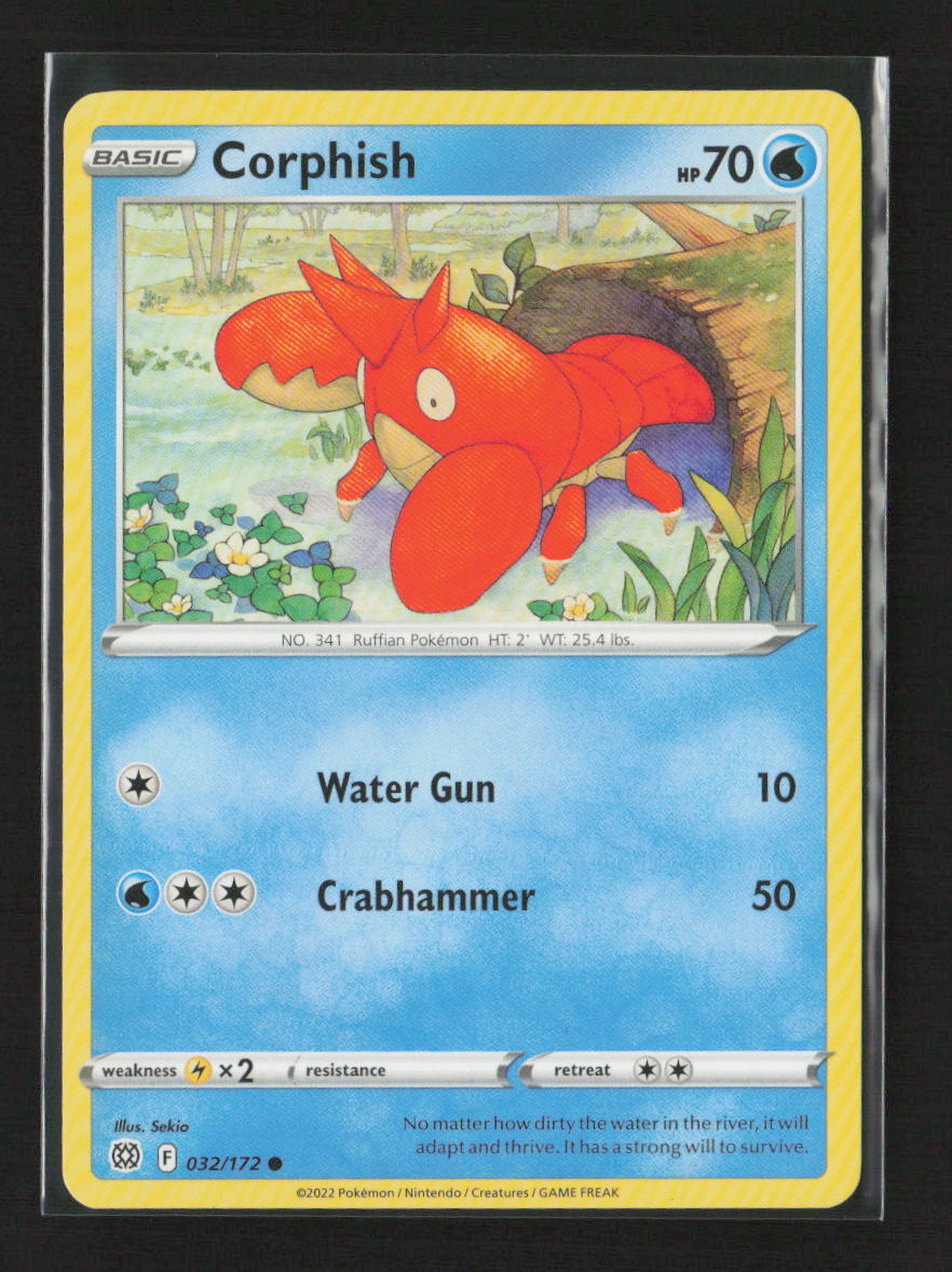 Corphish Common SWSH09: Brilliant Stars 032/172 LP