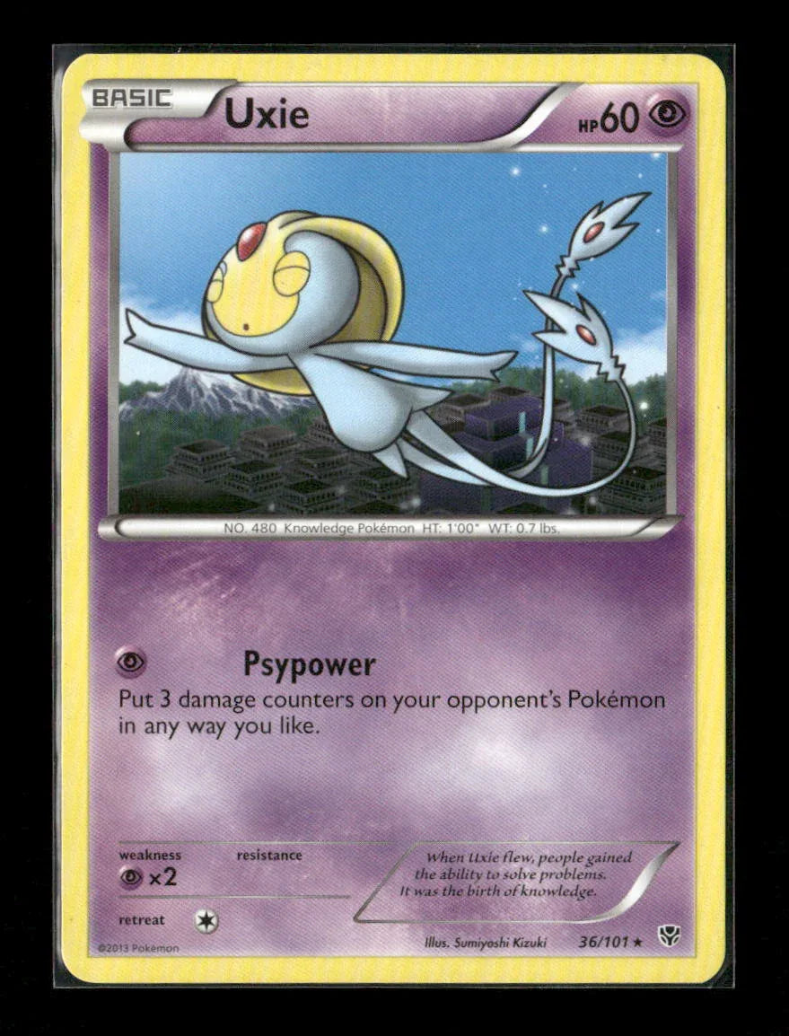 Uxie Rare Plasma Blast 36/101 NM - Kang's Collectibles