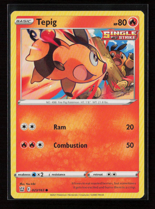 Tepig Common SWSH05: Battle Styles 023/163 LP