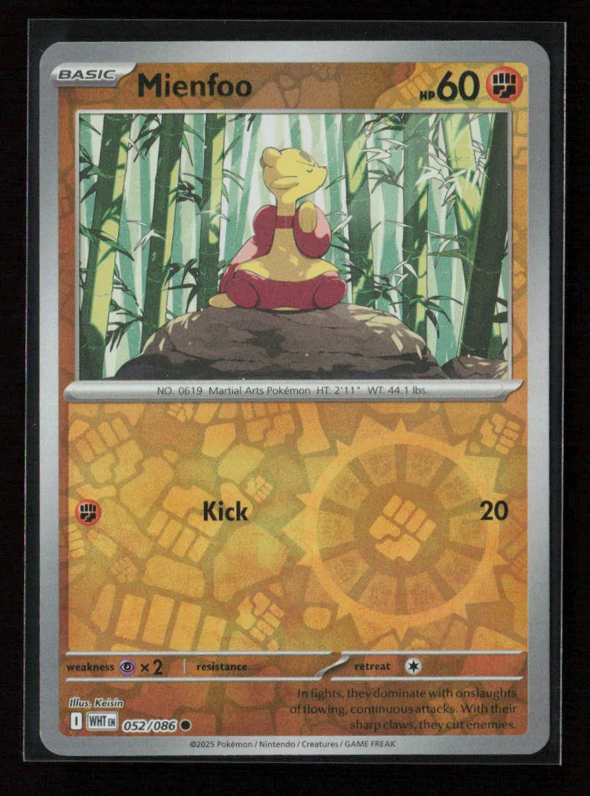 Mienfoo Common SV: White Flare 052/086 NM - Kang's Collectibles