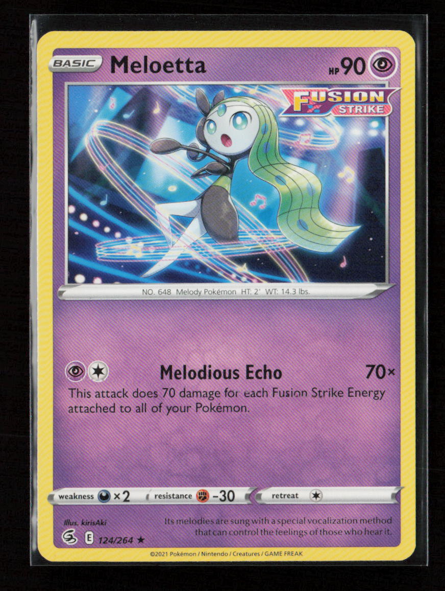 Meloetta Rare SWSH08: Fusion Strike 124/264 LP