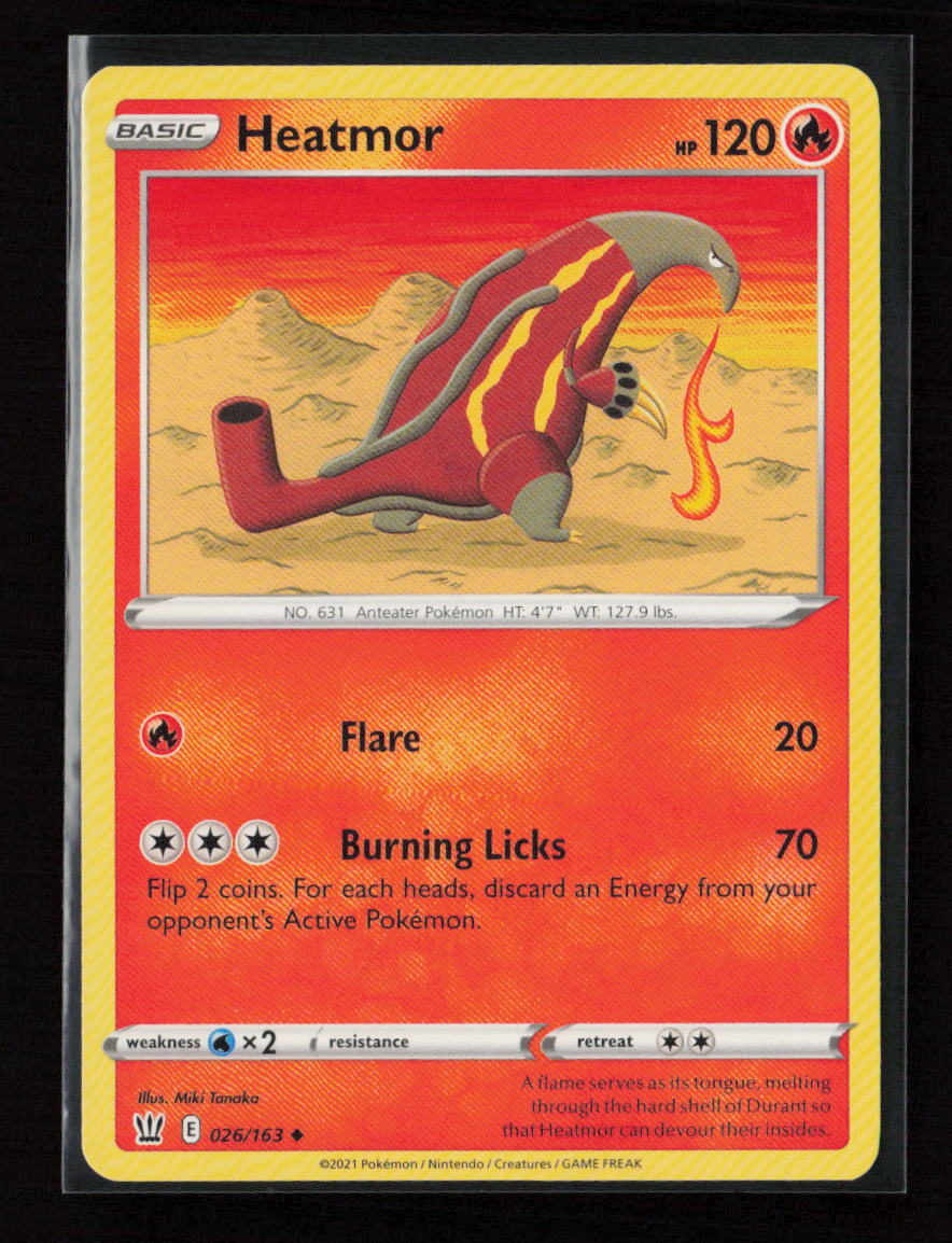 Heatmor Uncommon SWSH05: Battle Styles 026/163 LP