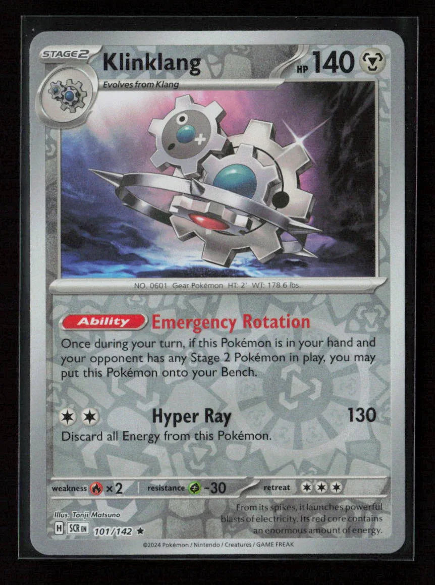 Klinklang Rare SV07: Stellar Crown 101/142 NM - Kang's Collectibles