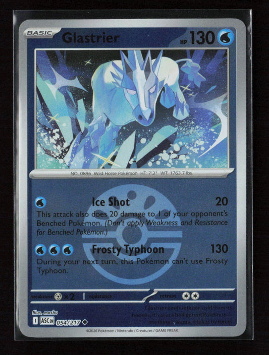 Glastrier (Friend Ball) Uncommon ME: Ascended Heroes 054/217 NM