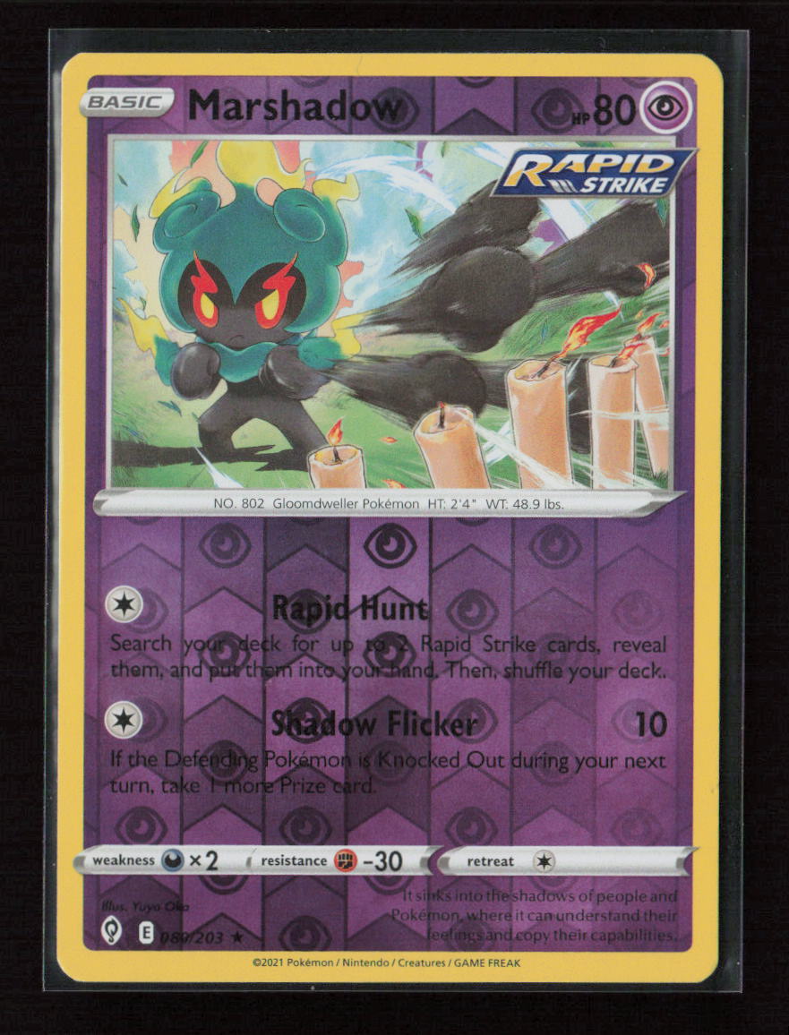 Marshadow Holo Rare SWSH07: Evolving Skies 080/203 NM