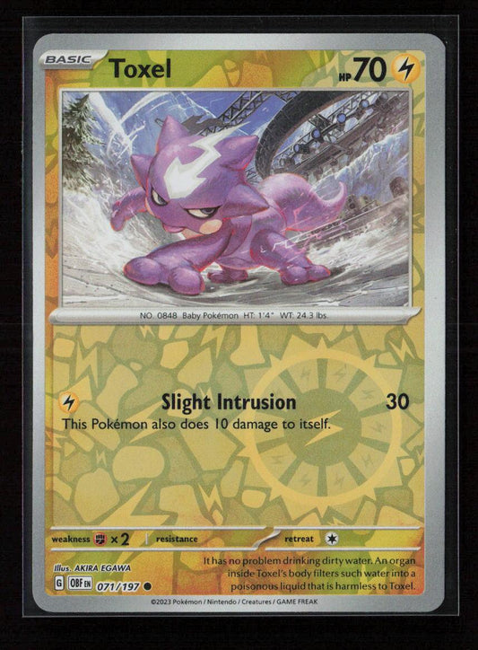 Toxel Common SV03: Obsidian Flames 071/197 NM - Kang's Collectibles