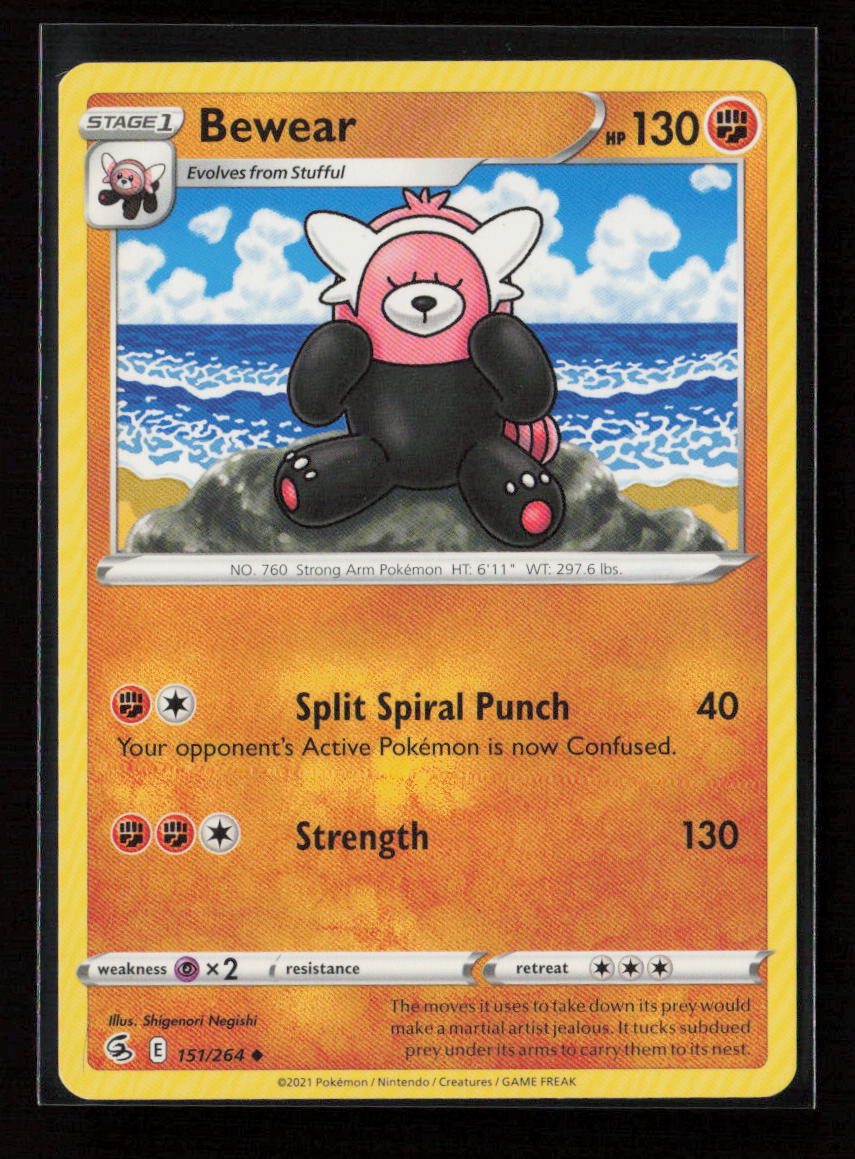 Bewear Uncommon SWSH08: Fusion Strike 151/264 LP