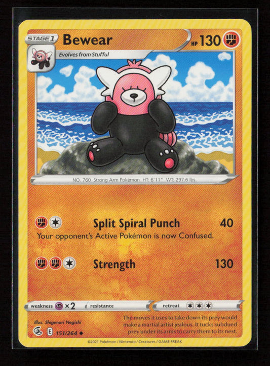 Bewear Uncommon SWSH08: Fusion Strike 151/264 LP