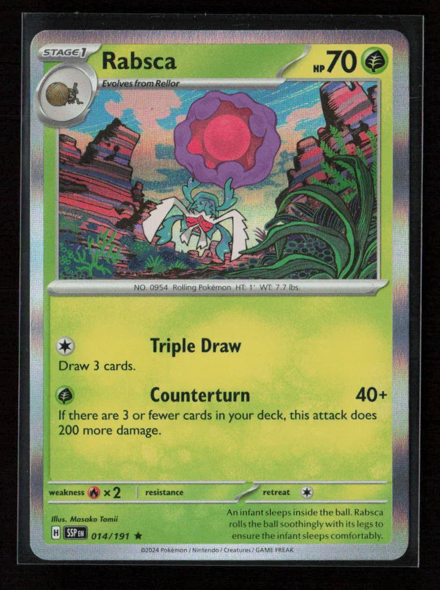 Rabsca Rare SV08: Surging Sparks 014/191 NM - Kang's Collectibles