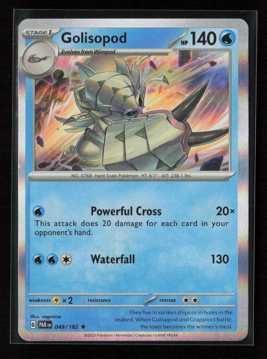 Golisopod Rare SV04: Paradox Rift 049/182 NM - Kang's Collectibles