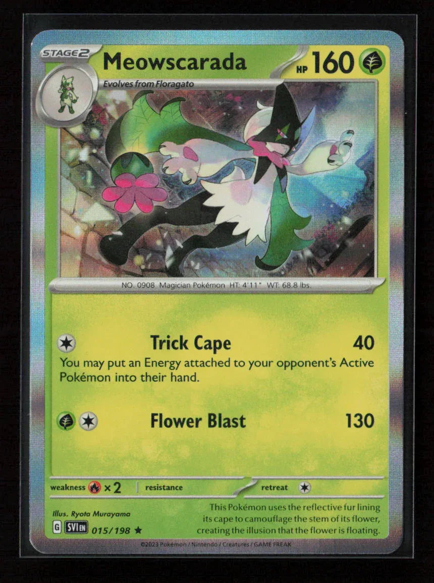 Meowscarada Rare SV01: Scarlet & Violet Base Set 015/198 NM - Kang's Collectibles