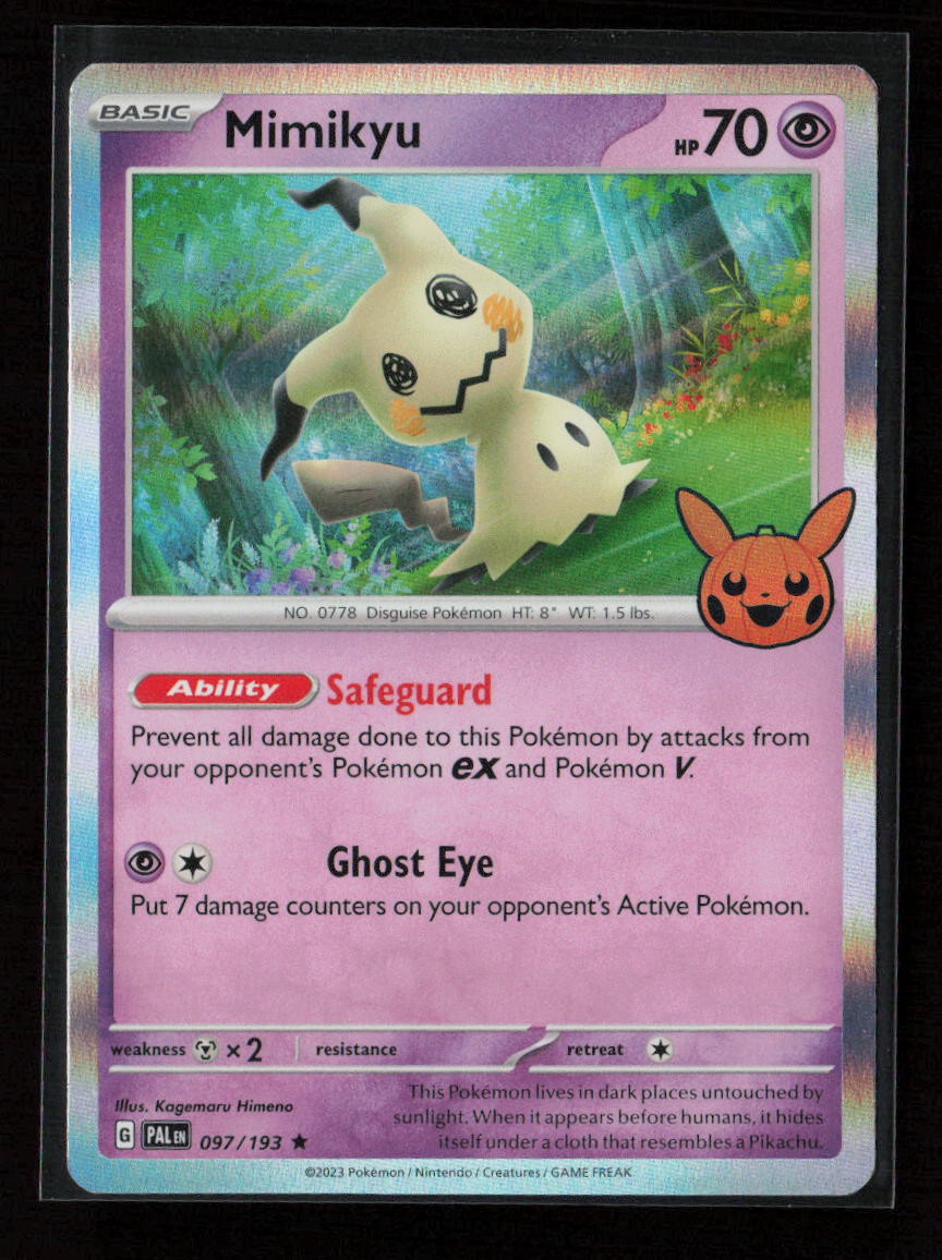 Mimikyu Holo Rare Trick or Trade BOOster Bundle 2023 097/193 NM