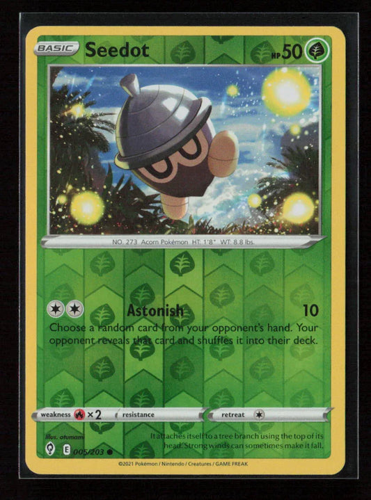 Seedot Common SWSH07: Evolving Skies 005/203 NM - Kang's Collectibles