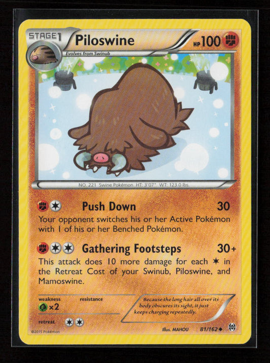 Piloswine Uncommon XY - BREAKthrough 81/162 LP