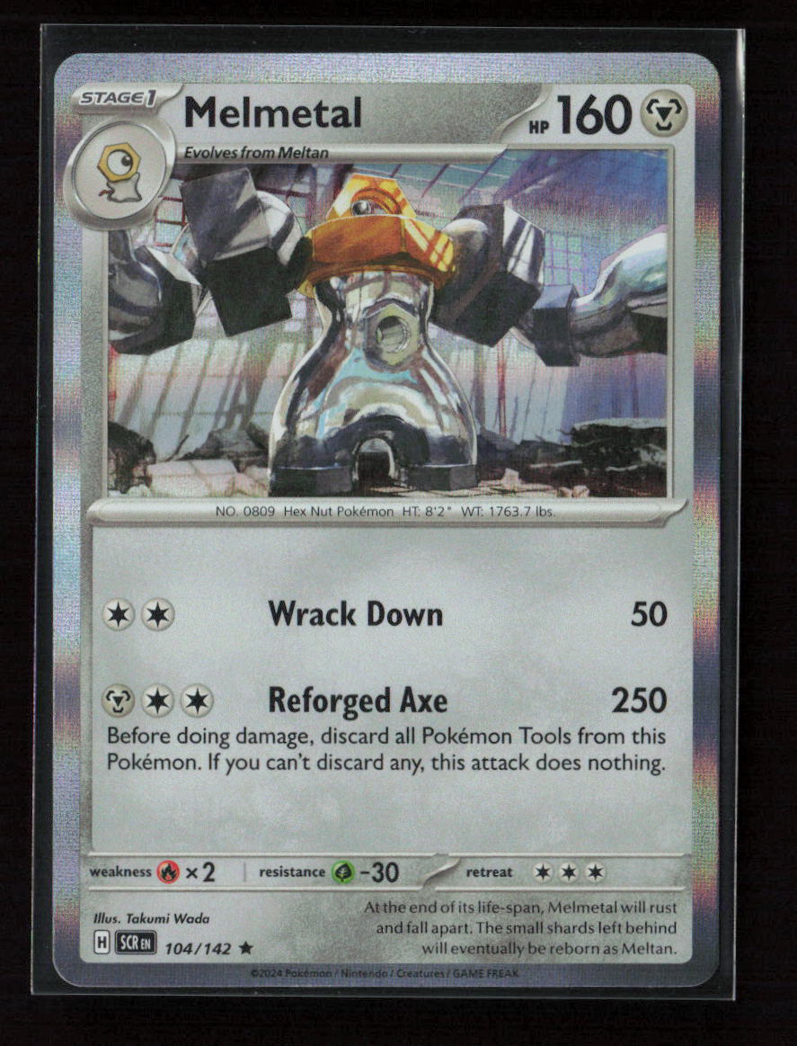 Melmetal Rare SV07: Stellar Crown 104/142 NM