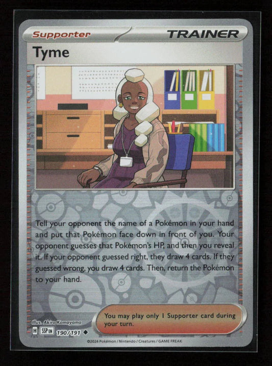 Tyme Uncommon SV08: Surging Sparks 190/191 NM - Kang's Collectibles
