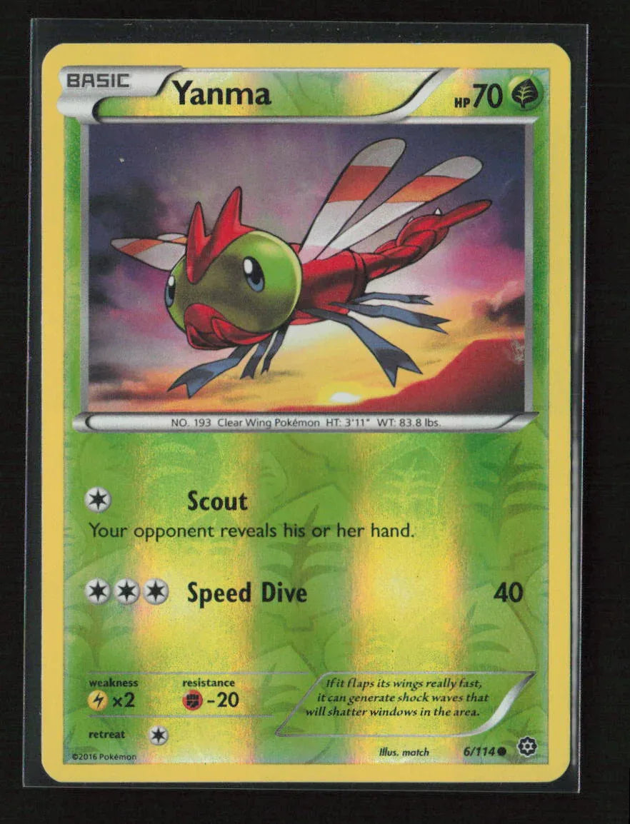 Yanma Common XY - Steam Siege 6/114 LP - Kang's Collectibles