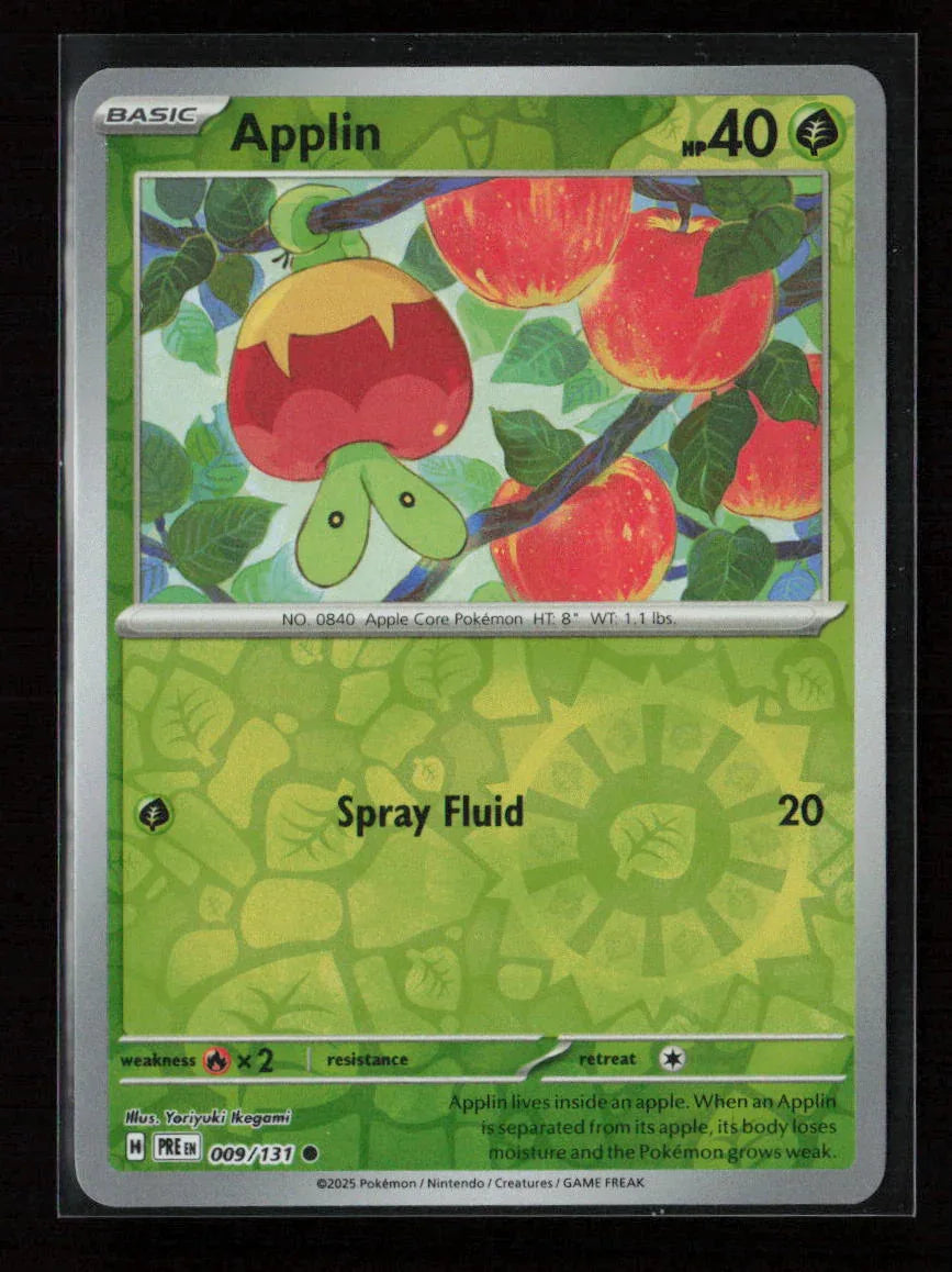 Applin Common SV: Prismatic Evolutions 009/131 NM - Kang's Collectibles