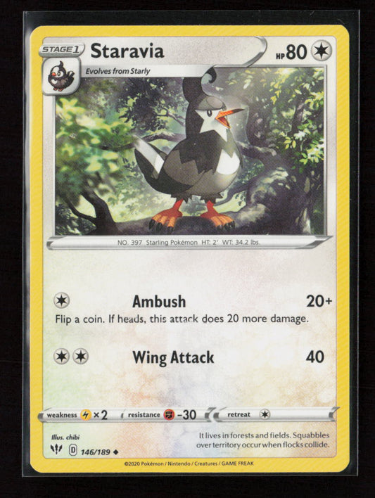 Staravia Uncommon SWSH03: Darkness Ablaze 146/189 LP