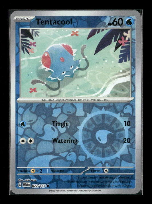Tentacool Common SV: Scarlet & Violet 151 072/165 LP - Kang's Collectibles