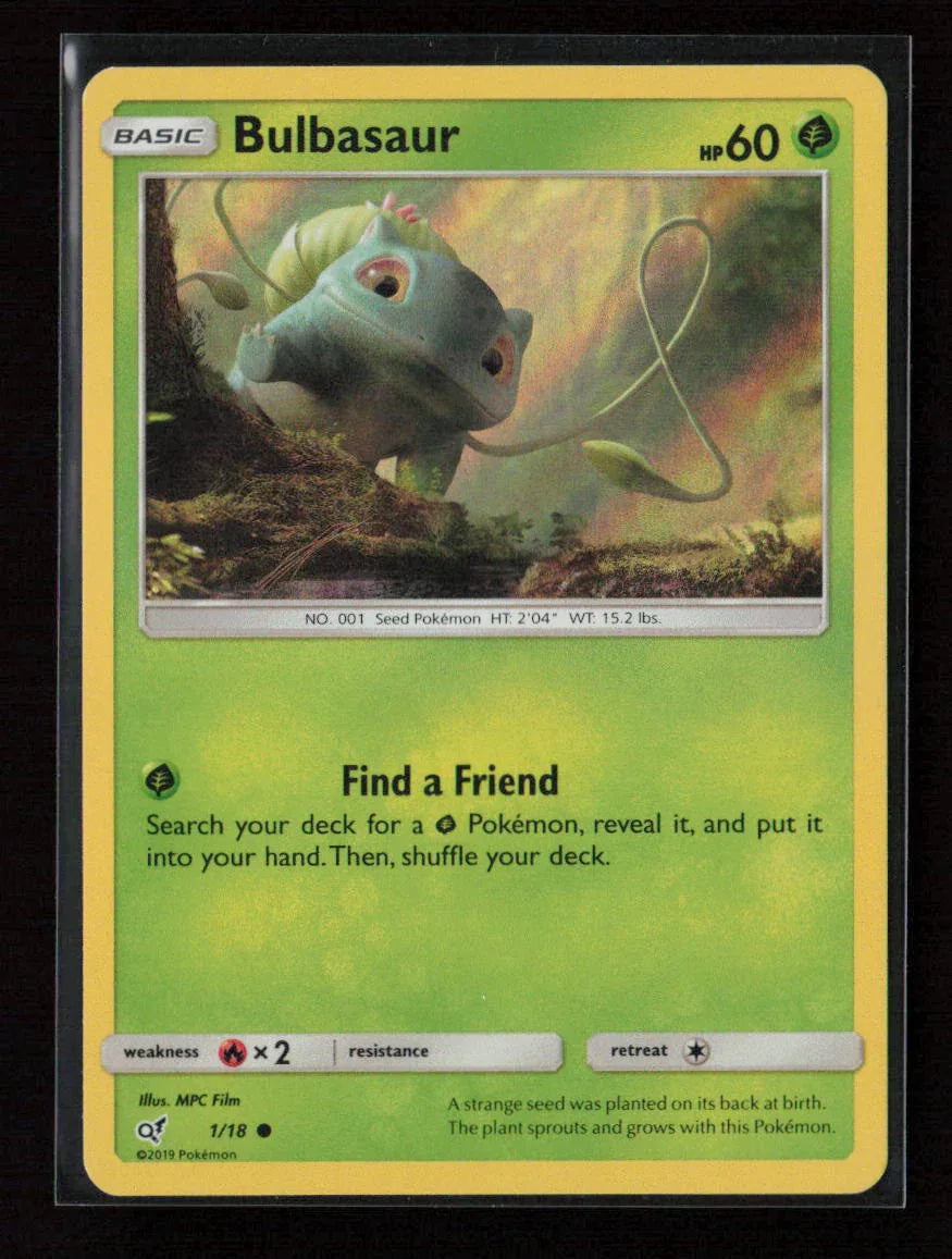 Bulbasaur (Holo Common) Common Detective Pikachu 1/18 NM - Kang's Collectibles