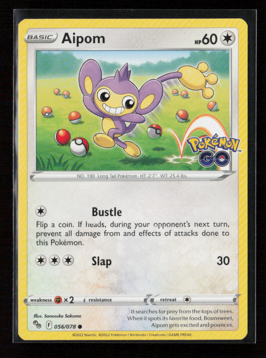 Aipom Common Pokemon GO 056/078 LP