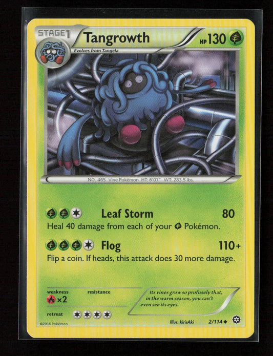 Tangrowth Uncommon XY - Steam Siege 2/114 NM - Kang's Collectibles