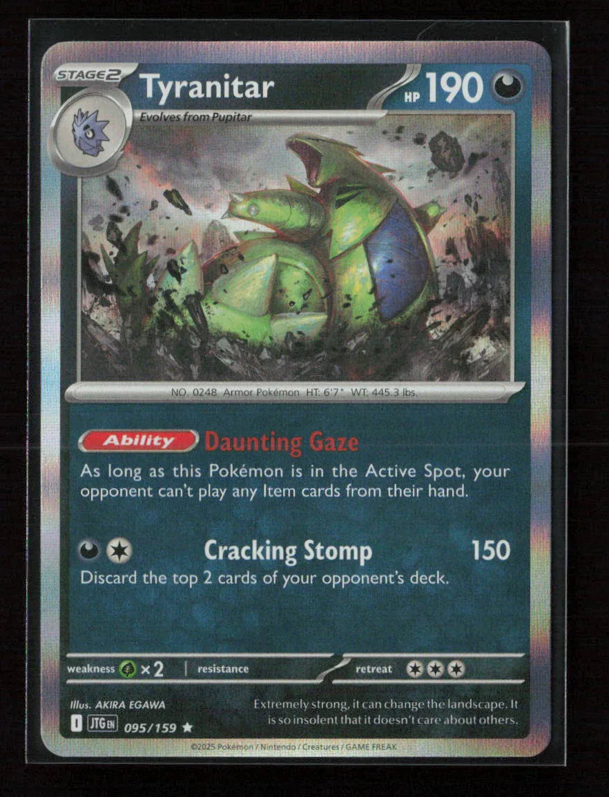 Tyranitar Rare SV09: Journey Together 095/159 NM - Kang's Collectibles