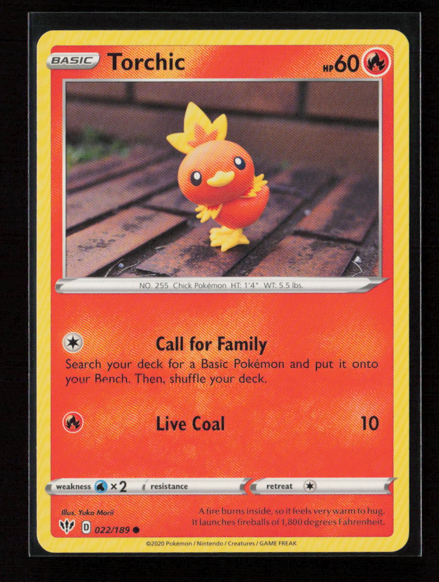 Torchic Common SWSH03: Darkness Ablaze 022/189 LP