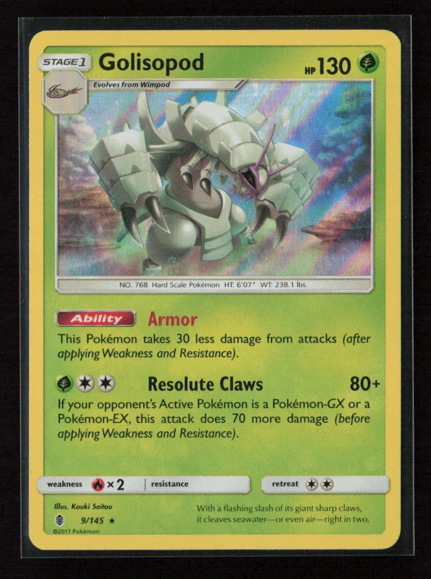 Golisopod Holo Rare SM - Guardians Rising 9/145 NM - Kang's Collectibles