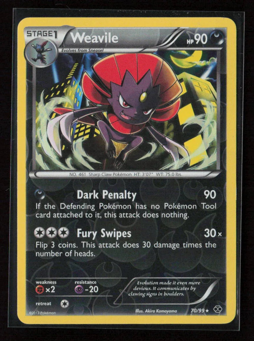 Weavile Rare Next Destinies 70/99 NM - Kang's Collectibles