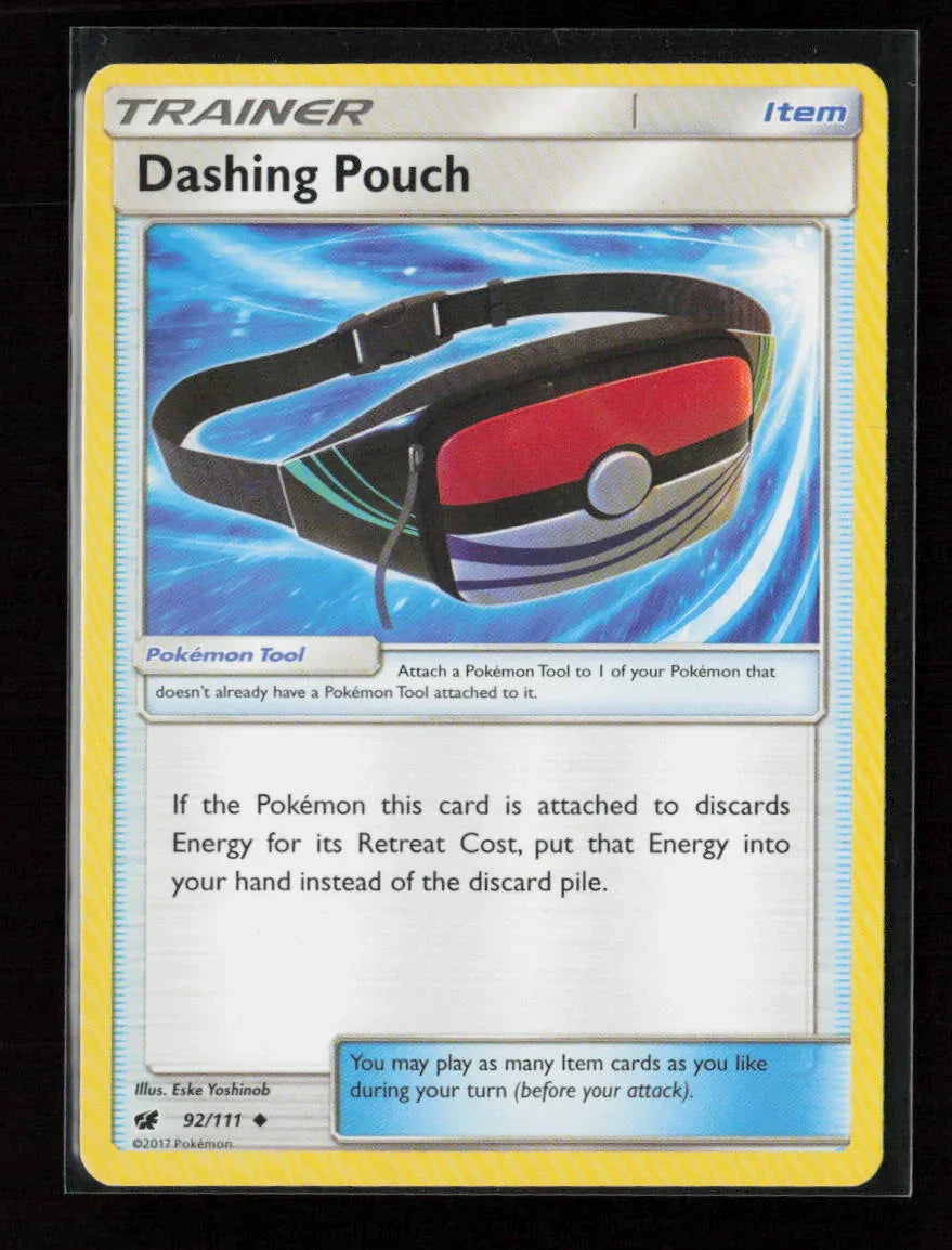 Dashing Pouch Uncommon SM - Crimson Invasion 92/111 LP - Kang's Collectibles