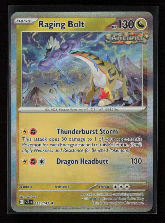 Raging Bolt Rare SV07: Stellar Crown 111/142 NM - Kang's Collectibles
