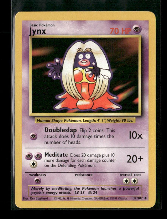 Jynx Uncommon Base Set 031/102 LP - Kang's Collectibles