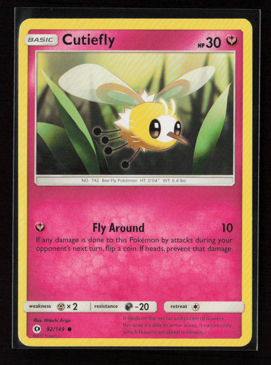 Cutiefly Common SM Base Set 92/149 LP