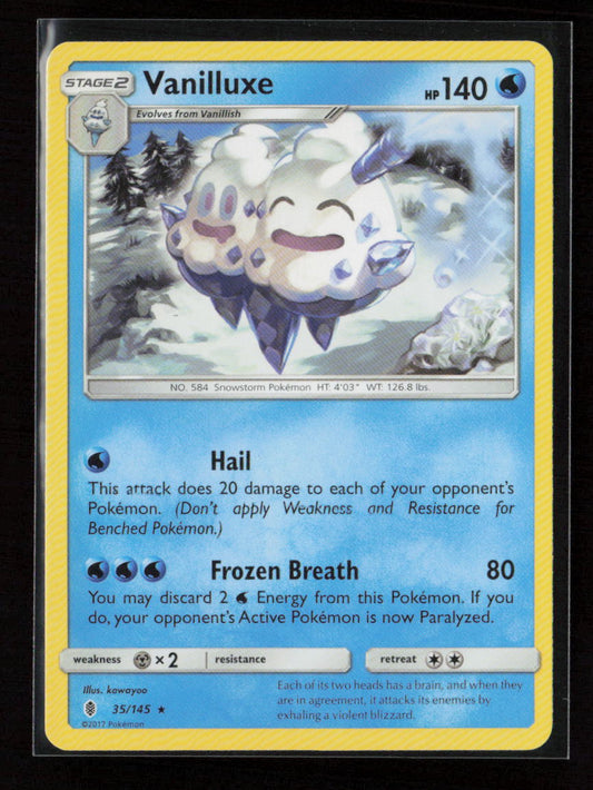 Vanilluxe Rare SM - Guardians Rising 35/145 LP