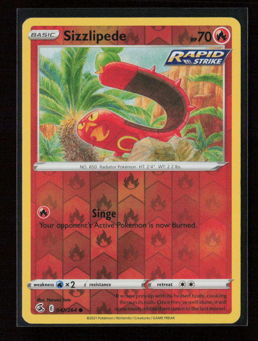 Sizzlipede (47) Common SWSH08: Fusion Strike 047/264 NM