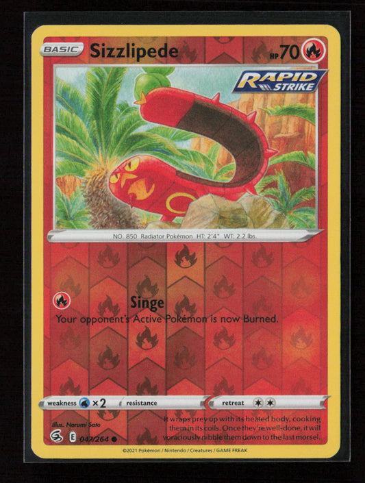 Sizzlipede (47) Common SWSH08: Fusion Strike 047/264 NM