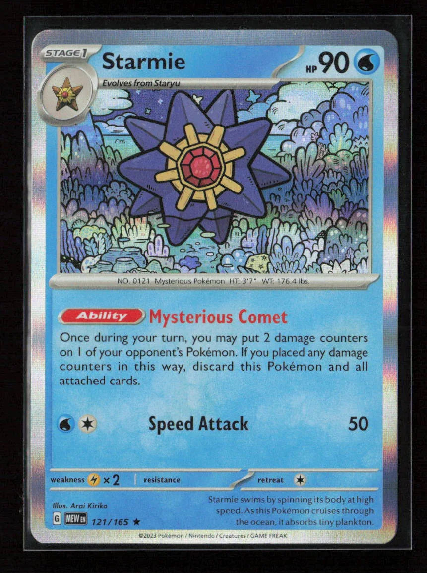 Starmie Rare SV: Scarlet & Violet 151 121/165 NM - Kang's Collectibles