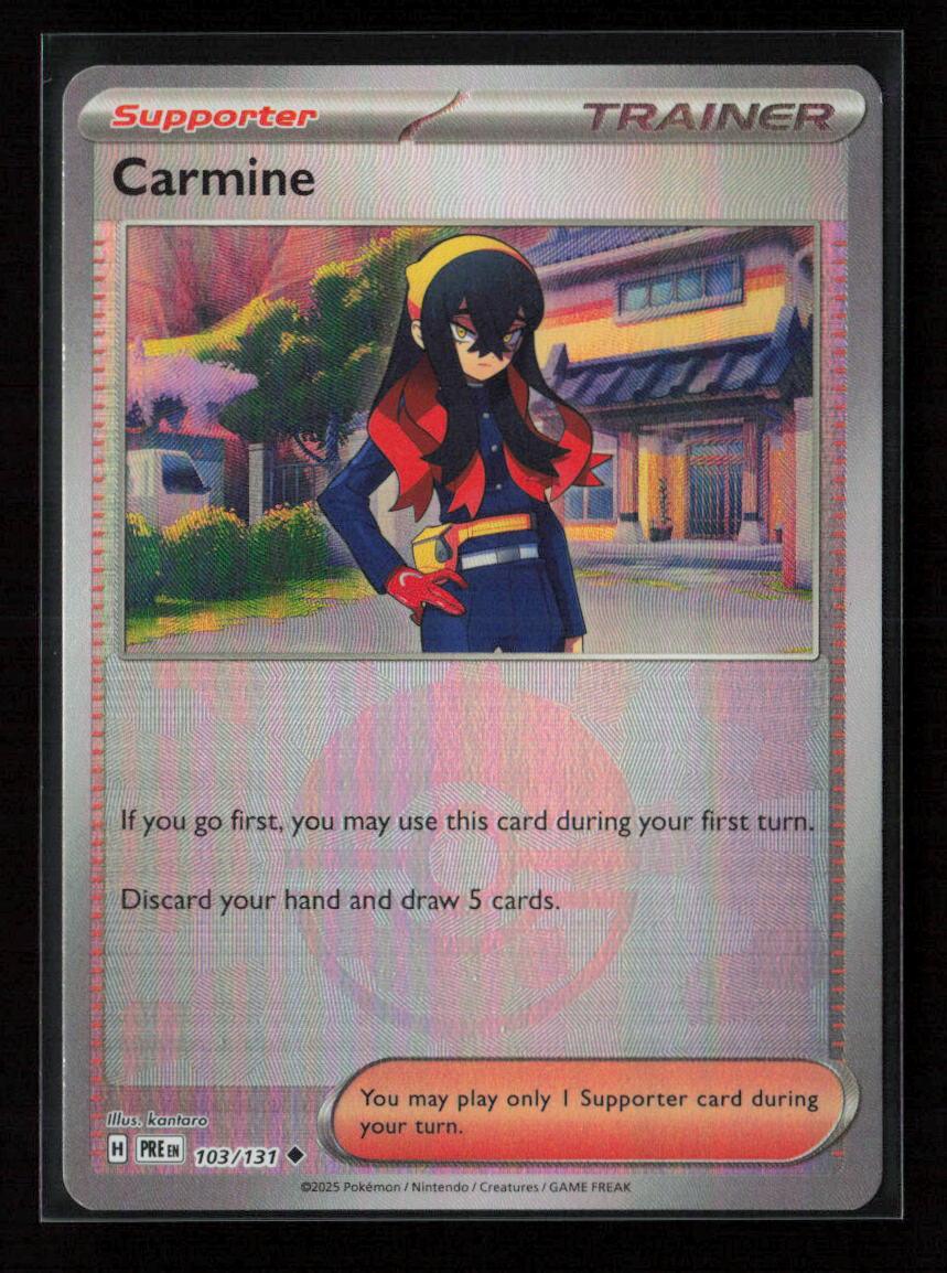 Carmine (Poke Ball Pattern) Uncommon SV: Prismatic Evolutions 103/131 NM - Kang's Collectibles