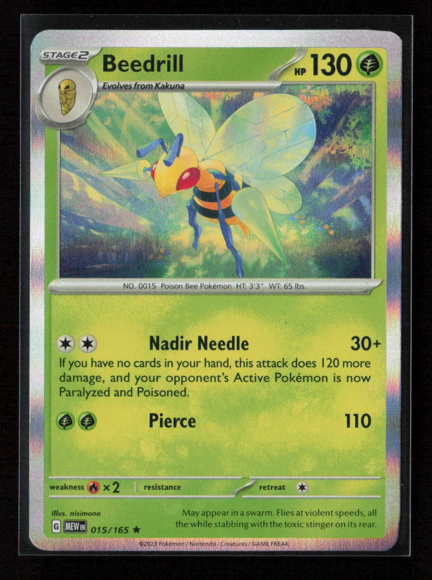 Beedrill Rare SV: Scarlet & Violet 151 015/165 NM - Kang's Collectibles