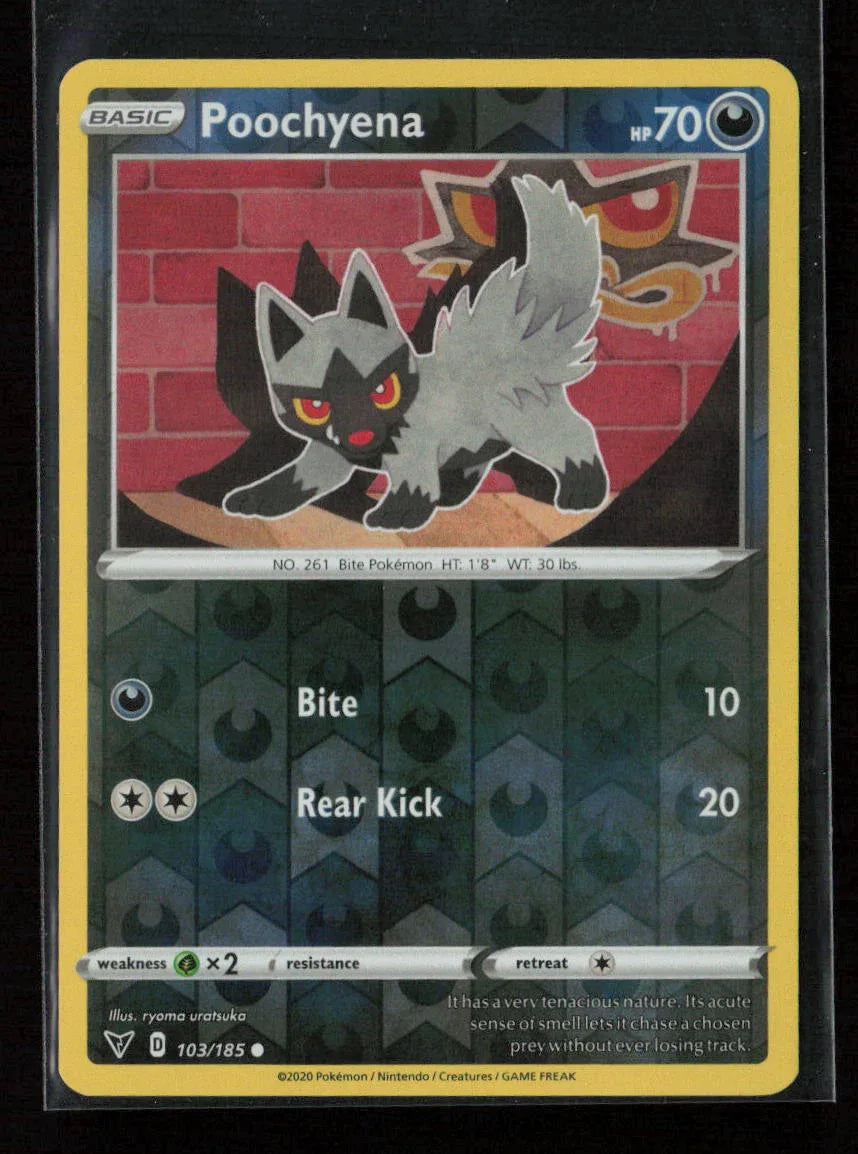 Poochyena Common SWSH04: Vivid Voltage 103/185 LP - Kang's Collectibles