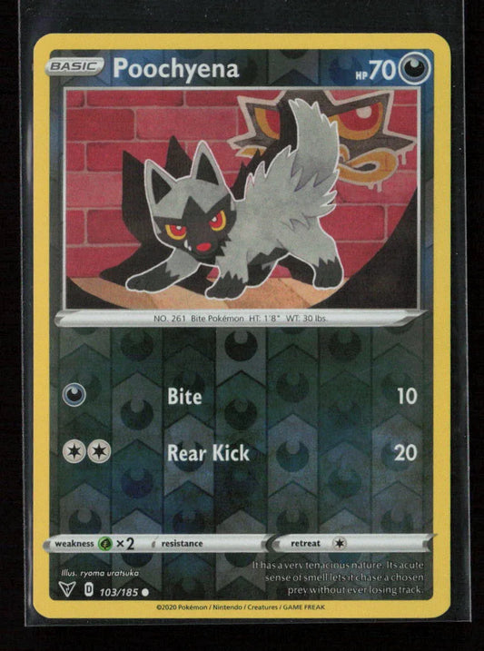 Poochyena Common SWSH04: Vivid Voltage 103/185 LP - Kang's Collectibles