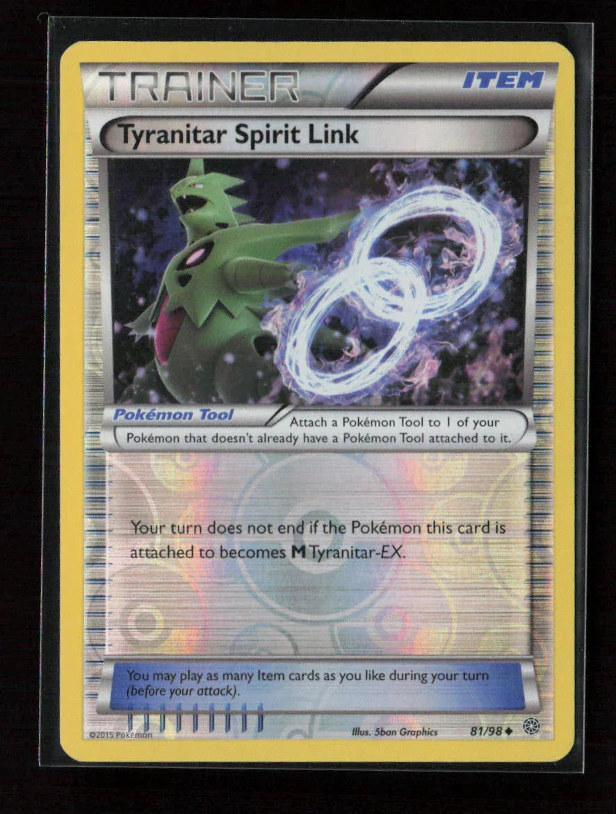 Tyranitar Spirit Link Uncommon XY - Ancient Origins 81/98 LP - Kang's Collectibles