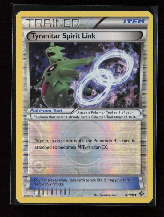 Tyranitar Spirit Link Uncommon XY - Ancient Origins 81/98 LP - Kang's Collectibles