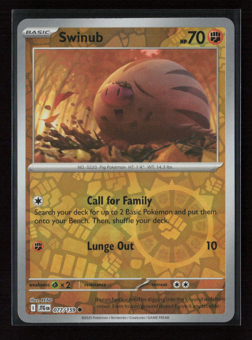Swinub - Common SV09: Journey Together 077/159 NM