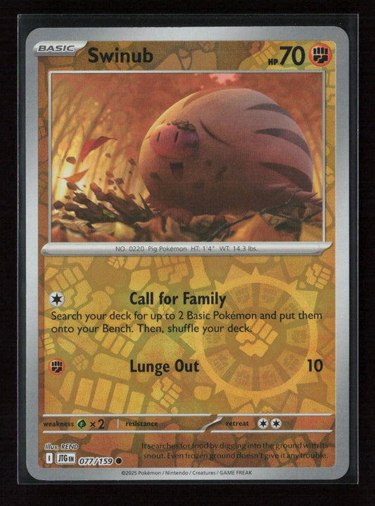 Swinub - Common SV09: Journey Together 077/159 NM