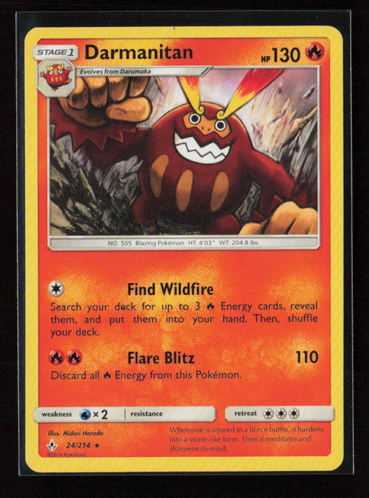 Darmanitan Rare SM - Unbroken Bonds 24/214 LP