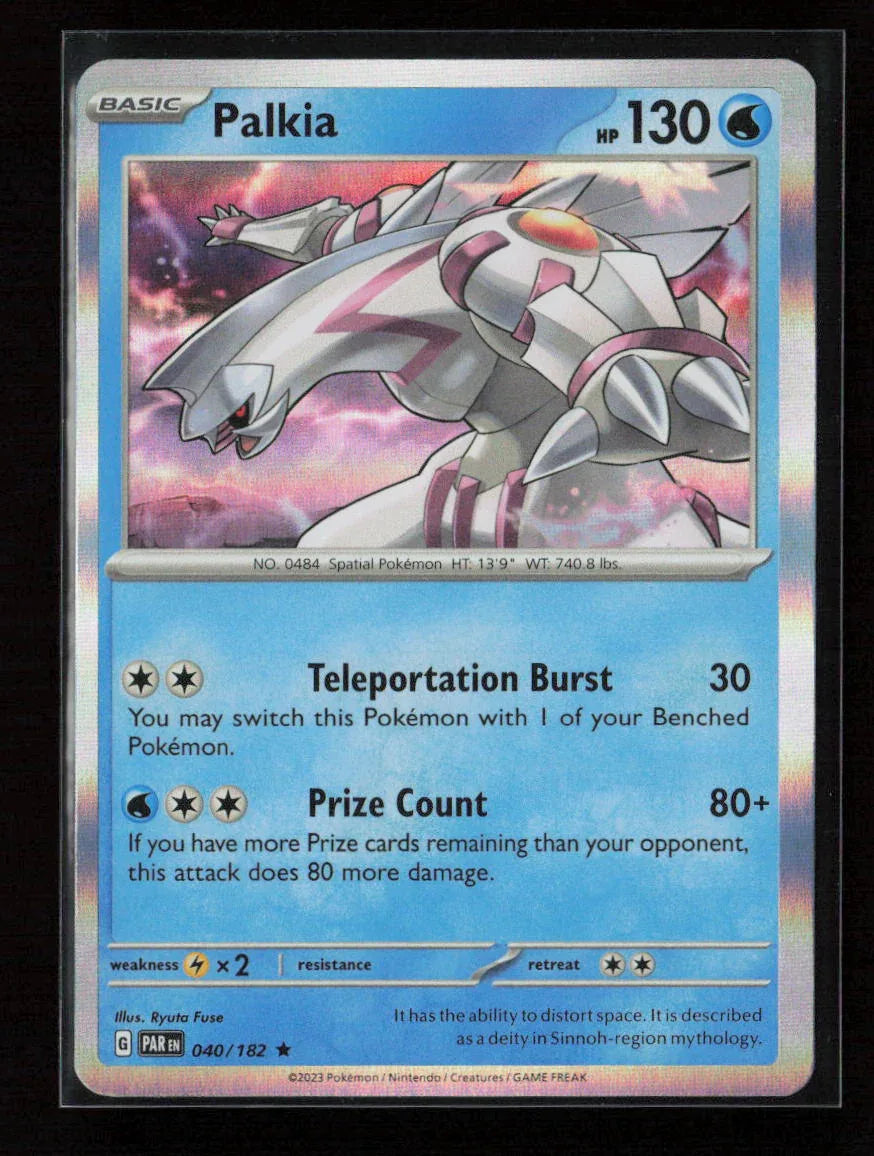 Palkia Rare SV04: Paradox Rift 040/182 NM - Kang's Collectibles