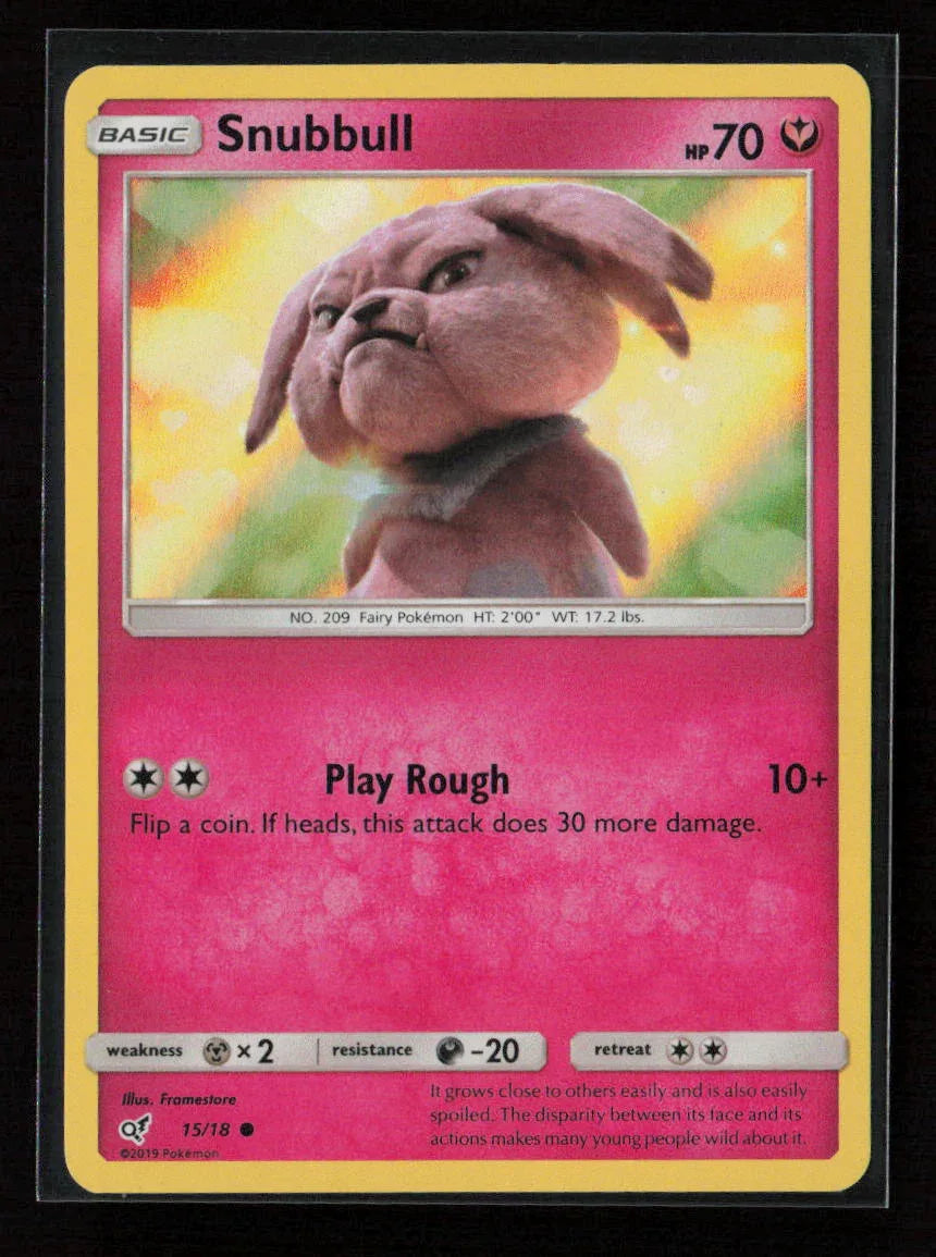 Snubbull (Holo Common) Common Detective Pikachu 15/18 NM - Kang's Collectibles